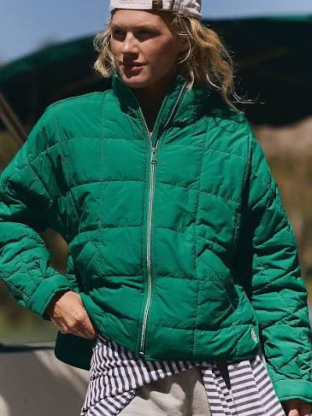 FP Movement by Free People Green Quilted Puffer Jacket - Picture 5 of 5